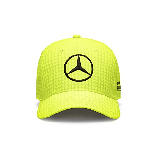 MERCEDES AMG PETRONAS Formula One Team - Kinder 2023 Lewis Hamilton Kappe - Neongelb - Größe: Einheitsgröße von MERCEDES AMG PETRONAS
