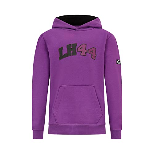 MERCEDES AMG PETRONAS Formula One Team - Lewis Hamilton Hoodie für Kinder - Violett - Größe: 7/8 Jahre (128) von MERCEDES AMG PETRONAS