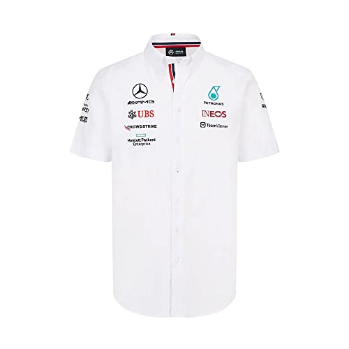 MERCEDES AMG PETRONAS Formula One Team - Offizielle Formel 1 Merchandise Kollektion - 2022 Team-Trikot - Weiß - Herren - S von MERCEDES AMG PETRONAS