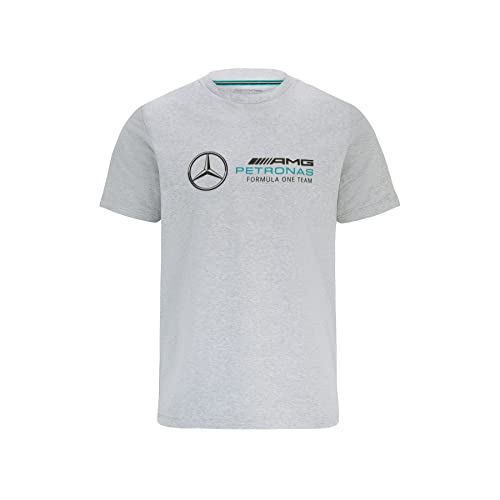 MERCEDES AMG PETRONAS Formula One Team - Offizielle Formel 1 Merchandise Kollektion - Großes Logo-T-Shirt - Grau - Herren - XXS von MERCEDES AMG PETRONAS