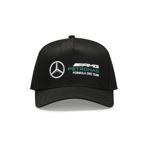 MERCEDES AMG PETRONAS Formula One Team - Offizielle Formel 1 Merchandise Kollektion - Kinder-Rennfahrer-Mütze - Schwarz - Kinder - Einheitsgröße von MERCEDES AMG PETRONAS