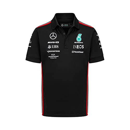 MERCEDES AMG PETRONAS Formula One Team - Team-Polo 2023 - Schwarz - Männer - Größe: L von MERCEDES AMG PETRONAS