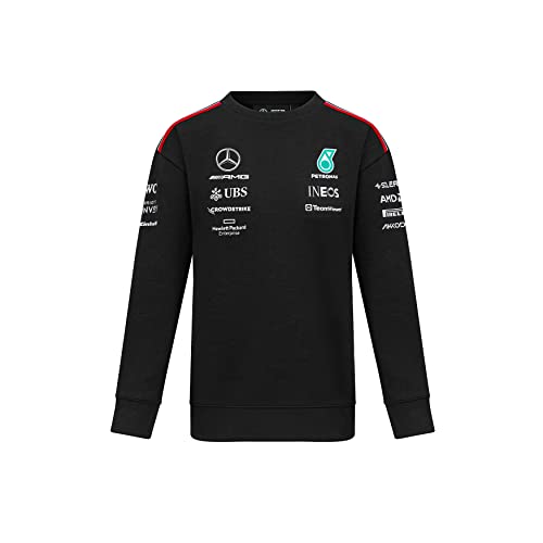 MERCEDES AMG PETRONAS Formula One Team - Team-Sweatshirt 2023 für Damen - Schwarz - Größe: M von MERCEDES AMG PETRONAS