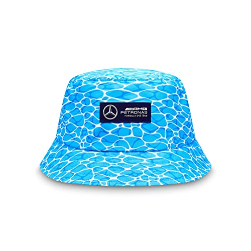 Mercedes AMG Petronas, George Russell No Diving Blue Multi Bucket Hat 2023 One Size Adult Official Merchandise, blau, Einheitsgröße von MERCEDES AMG PETRONAS