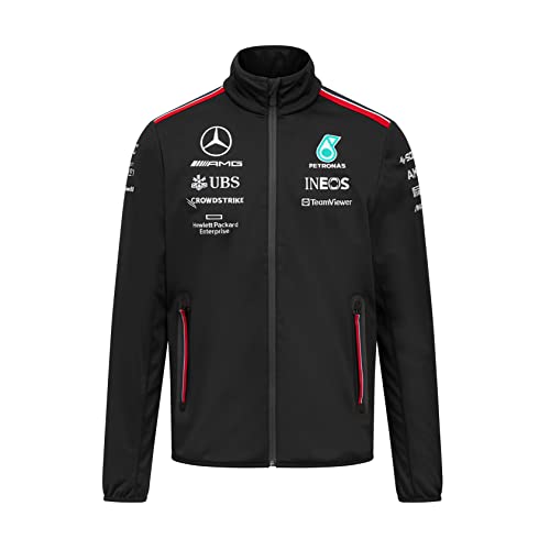 MERCEDES AMG PETRONAS Formula One Team - 2023 Team Softshelljacke - Schwarz - Männer - Größe: XXL von MERCEDES AMG PETRONAS
