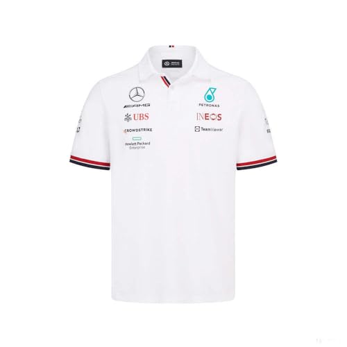 Mercedes AMG Petronas Formula One Team - Offizielle Formel 1 Merchandise Kollektion - 2022 Team Polo - Weiß - Herren - XS von MERCEDES AMG PETRONAS