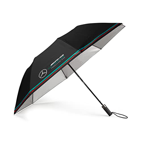 MERCEDES AMG PETRONAS Formula One Team - Offizielle Formel 1 Merchandise Kollektion - Kompakter Regenschirm - Schwarz - von MERCEDES AMG PETRONAS