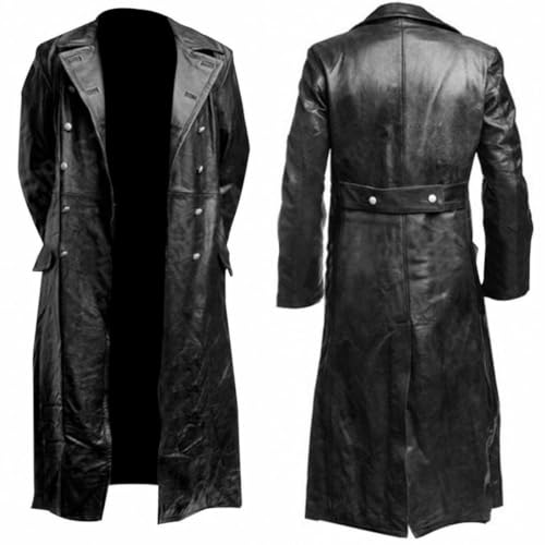 MERCH ATTIRE Soldatenmantel, II WK, Bundesoffizier Ledermantel | Uniform, Retro-Trenchcoat, Jacke, L MERCH ATTIRE Soldatenmantel, II WK, Bundesoffizier Ledermantel | Uniform, Retro-Trenchcoat, Jacke, L von MERCH ATTIRE