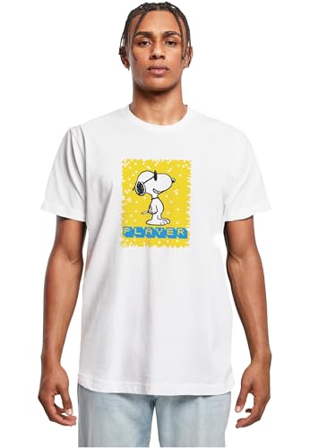 Gs1 Data Protected Company 4068059000002 Herren Mp5000245-peanuts Player Round Neck T-Shirt, Weiß, M EU von MERCHCODE