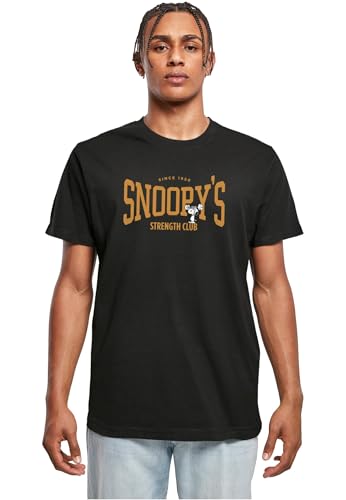 Gs1 Data Protected Company 4068059000002 Herren Mp5000498-peanuts Strength Club Round Neck T-Shirt, Schwarz, M EU von MERCHCODE