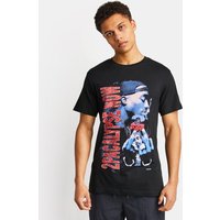 MERCHCODE 2pac Herren T-Shirts - Schwarz - Größe XL - Baumwoll-Jersey von MERCHCODE