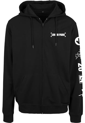 MERCHCODE Herren Linkin Park Anniversary Logo Zip Hoody S Black von MERCHCODE