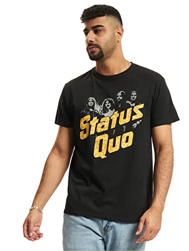 MERCHCODE Herren T-Shirts Status Quo Vintage schwarz L von MERCHCODE