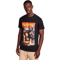 MERCHCODE Pulp Fiction Herren T-Shirts - Schwarz - Größe XS von MERCHCODE
