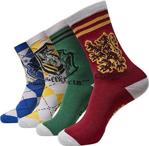 Merchcode Unisex MC1005-Harry Potter Team 4-Pack Socken, Multicolor, 39-42 von MERCHCODE