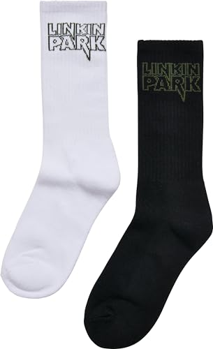 Merchcode Unisex MC610-Linkin Park 2-Pack Socken, Black/White, 47-50 von MERCHCODE