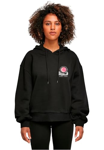 Merchcode Damen Mp0008531-ladies Sunset Charm Oversized Hoody Sweatshirt, Schwarz, XS EU von MERCHCODE