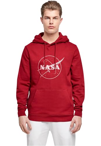 Merchcode Men's MP5010019-NASA-Galaxy Basic Hoody T-Shirt, Burgundy, XL von MERCHCODE