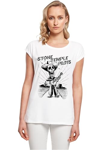 Merchcode Women's MP5001774-Ladies Stone Temple Pilots-DOTD T-Shirt, White, XL von MERCHCODE