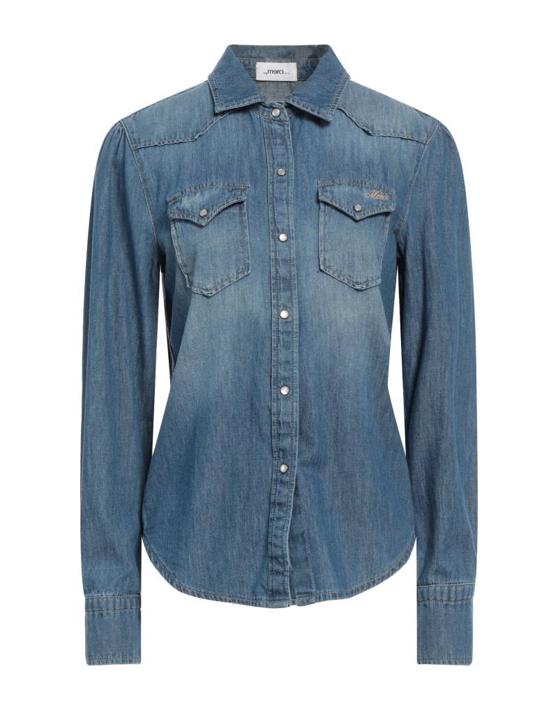MERCI ITALIA Jeanshemd Damen Blau MERCI ITALIA Jeanshemd Damen Blau von MERCI ITALIA