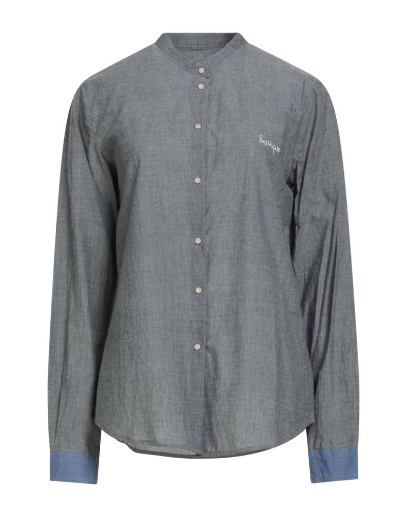 MERCI ITALIA Jeanshemd Damen Grau von MERCI ITALIA