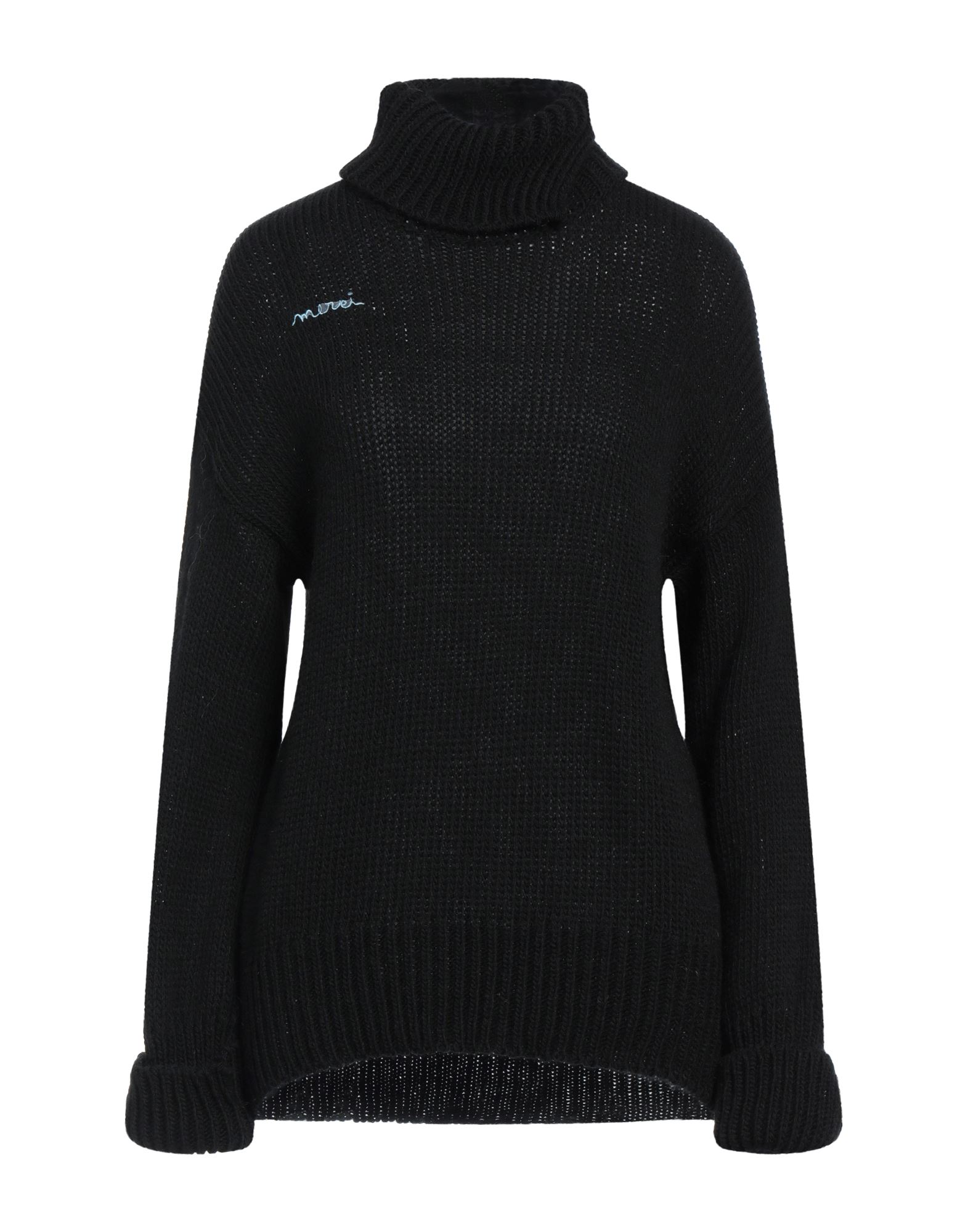 ..,MERCI Rollkragenpullover Damen Schwarz von ..,MERCI