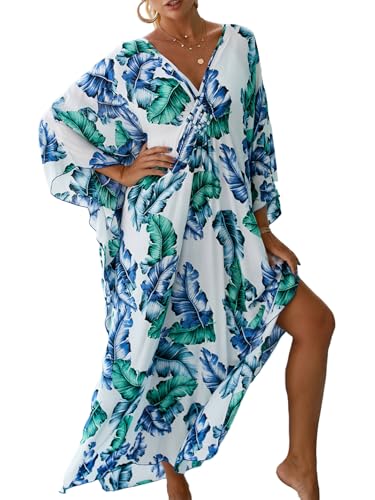 MERCIY Damen Strandkleid Strandponcho Oversize Bikini Cover Up Sommer Strandkleid Bikini Tunika Cover Up,Strandurlaub Wandern von MERCIY