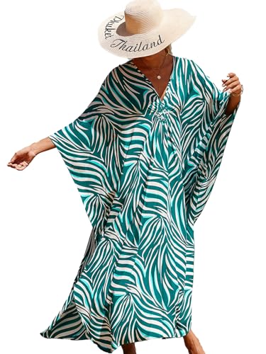 MERCIY Damen Strandkleid Strandponcho Oversize Bikini Cover Up Sommer Strandkleid Bikini Tunika Cover Up,Strandurlaub Wandern von MERCIY