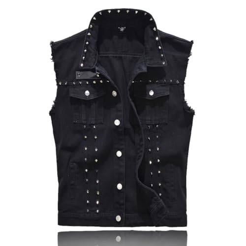 MERCIY Herren Beiläufiger Denim Weste Jacke Klassische ärmel Dünne Jacken von MERCIY