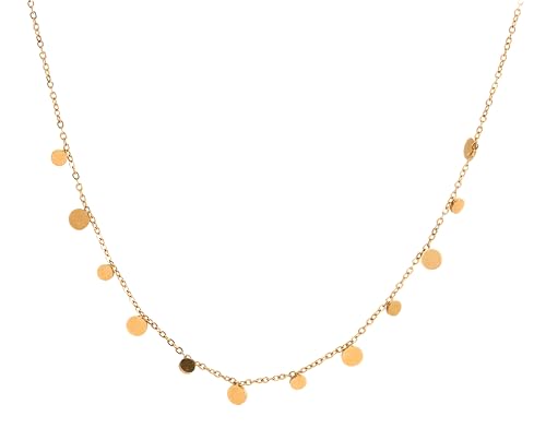 MERCY´S JEWELRY Lyra Kette Damen – Coin Halskette mit Geschenkbox – 18K vergoldeter Edelstahl Schmuck wasserfest MERCY´S JEWELRY Lyra Kette Damen – Coin Halskette mit Geschenkbox – 18K vergoldeter Edelstahl Schmuck wasserfest von MERCY´S JEWELRY