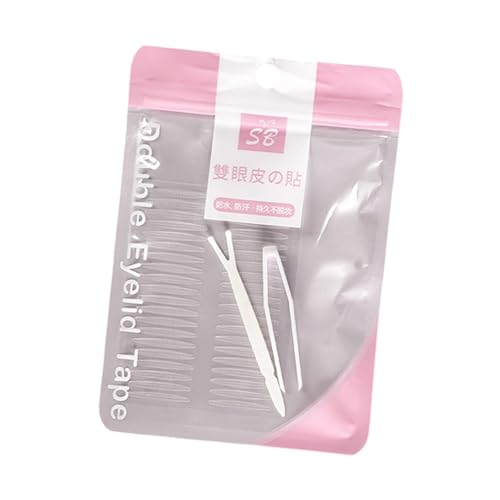 MERIGLARE Doppelseitige Augenlid-Klebebänder, Aufkleber, Augenlifting, Augen-Make-up-Tool, transparent, für Schlupflider, hängende, ungleichmäßige oder, 2 Blatt von MERIGLARE