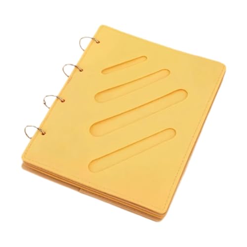 MERIGLARE Haarspangen Organizer Schleifen Halter Clip Mappe Accessoire Etui Aufbewahrungsbuch Leichtes Buchdesign mit Fächern für Mädchen Frauen Unterwegs, Gelb von MERIGLARE