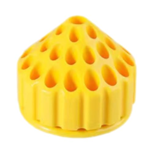 MERIGLARE Manicure Tool Bit Organizer Carving Tool Bithalter, 360 Grad rotierender Behälter, Speicherschleifenrock für Zuhause, Gelb von MERIGLARE