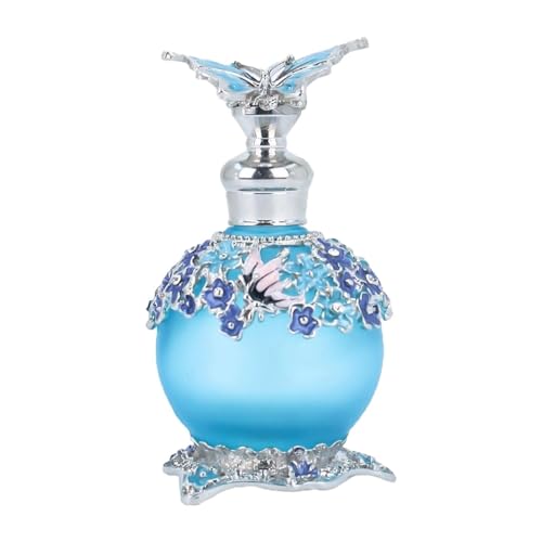 MERIGLARE Parfümflasche aus Glas mit Tropfverschluss, auslaufsichere Flasche mit ätherischen Ölen, Parfümspender, tragbare Dekoration, nachfüllbar für Damen, Blau MERIGLARE Parfümflasche aus Glas mit Tropfverschluss, auslaufsichere Flasche mit ätherischen Ölen, Parfümspender, tragbare Dekoration, nachfüllbar für Damen, Blau von MERIGLARE