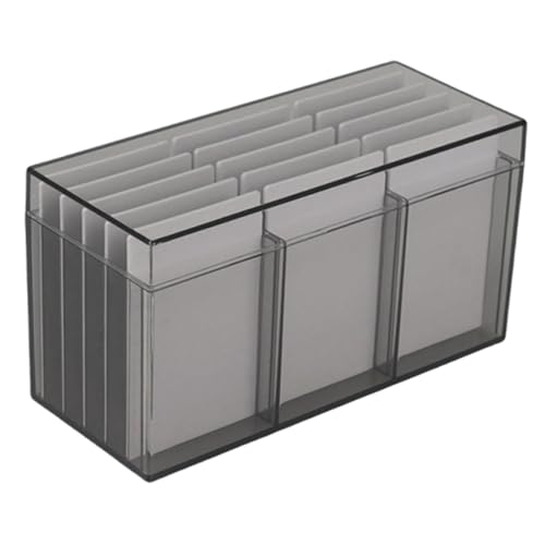 MERIGLARE Wimpernaufbewahrungsbox aus Acryl, Wimpernvitrine für Schönheitssalons mit Deckel, kompakter, stabiler Make-up-Organizer, Wimpernhalter, Schwarz von MERIGLARE