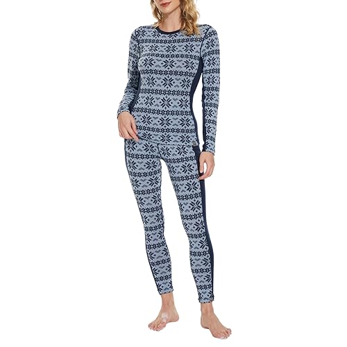 MERINNOVATION 100% Merino Unterwäsche Damen Set Leicht, Mittelgewicht, Thermounterwäsche Merinowolle, Langarm Shirt und Unterhosen Damen von MERINNOVATION
