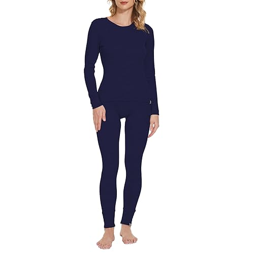 MERINNOVATION 100% Merino Unterwäsche Damen Set Leicht, Mittelgewicht, Thermounterwäsche Merinowolle, Langarm Shirt von MERINNOVATION