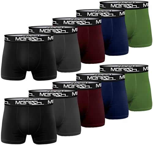 MERISH Boxershorts Herren 10er Pack / 15er Pack S-5XL Unterwäsche MODAL Unterhosen Men von MERISH