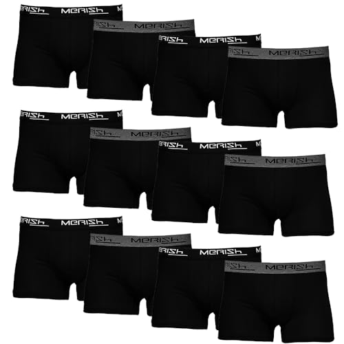 MERISH Boxershorts Herren 8er/12er Pack S-5XL Unterwäsche Unterhosen Männer Men Retroshorts 213 + 218 von MERISH