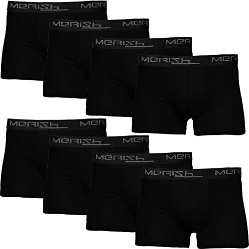 MERISH Boxershorts Herren 8er Pack S-5XL Unterwäsche Unterhosen Männer Men (4XL, 216i 8er Set Mehrfarbig) von MERISH