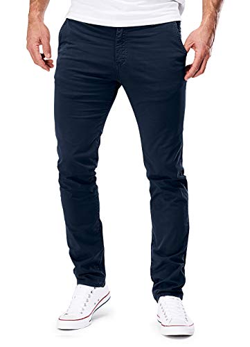 MERISH Chino Herren Slim fit Chinohose Stretch Designer Hose Neu 401 (29-32, 401-1 Dunkelblau) von MERISH