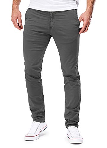 MERISH Chino Herren Slim fit Chinohose Stretch Designer Hose Neu 401 (29-32, 401 Grau) von MERISH