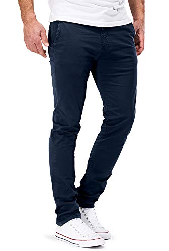 MERISH Chino Herren Slim fit Chinohose Stretch Designer Hose Neu 402 (30-32, 402 Dunkelblau) von MERISH