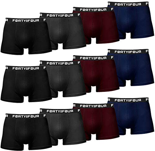 MERISH | FortyFour Boxershorts Herren 12er Pack S-7XL Unterwäsche Unterhosen Männer Men Retroshorts (3XL, 713b 12er Set Mehrfarbig) von MERISH