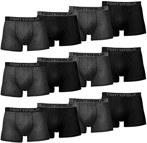 MERISH | FortyFour Boxershorts Herren 12er Pack S-7XL Unterwäsche Unterhosen Männer Men Retroshorts (4XL, 713e 12er Set Mehrfarbig) von MERISH