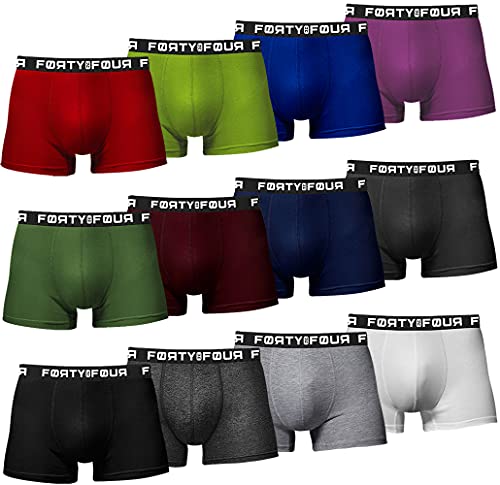 MERISH | FortyFour Boxershorts Herren 12er Pack S-7XL Unterwäsche Unterhosen Männer Men Retroshorts (M, 718d 12er Set Mehrfarbig) von MERISH