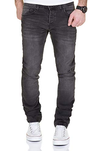 MERISH Jeans Herren Destroyed Hose Used-Look Jeanshose Männer Denim 2081-1001 (33-32, 1001 Anthrazit) von MERISH