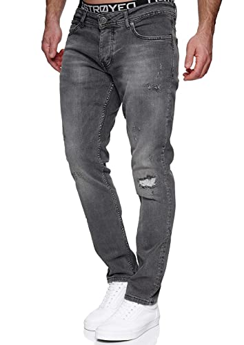 MERISH Jeans Herren Slim Fit Jeanshose Stretch Denim Designer Hose 1507(42W / 32L, 1506-3 Grau) von MERISH