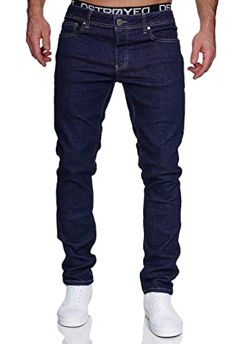 MERISH Jeans Herren Slim Fit Jeanshose Stretch Denim Hose Designer 1512 (36-32, 1512-05 RAW Blue) von MERISH