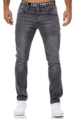 MERISH Jeans Herren Slim Fit Jeanshose Stretch Denim Hose Designer 1512 (42W /32L, 1509-5 Grau) von MERISH